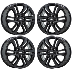 18" Buick Enclave Gloss Black wheels rims Factory OEM set 5850