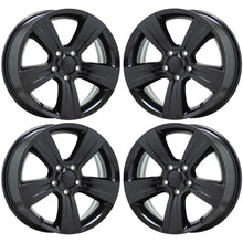 Load image into Gallery viewer, 17&quot; Jeep Compass Patriot Gloss Black wheels rims Factory OEM set 2380 EXCHANGE
