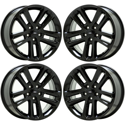 18" Ford Explorer Gloss Black wheels rims Factory OEM set 3859 EXCHANGE