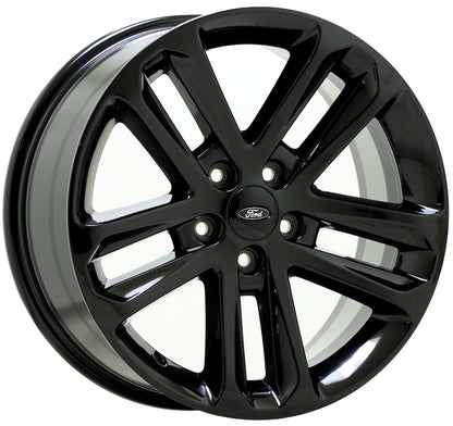 18" Ford Explorer Gloss Black wheels rims Factory OEM set 3859 EXCHANGE
