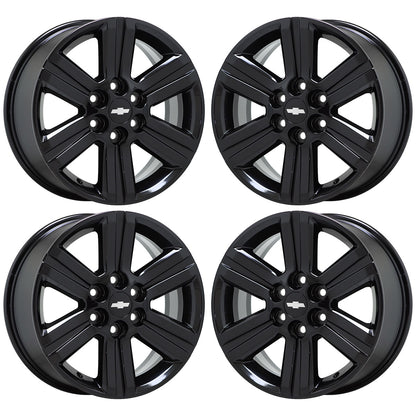 18" Chevrolet Traverse Gloss Black wheels rims Factory OEM 2013-2017 set 5572
