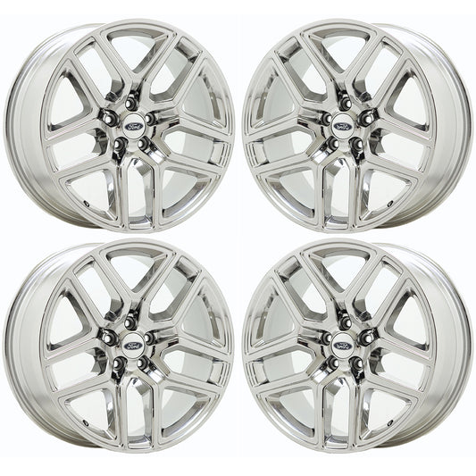 20" Ford Explorer Bright Chrome wheels rims Factory OEM set 10061 EXCHANGE