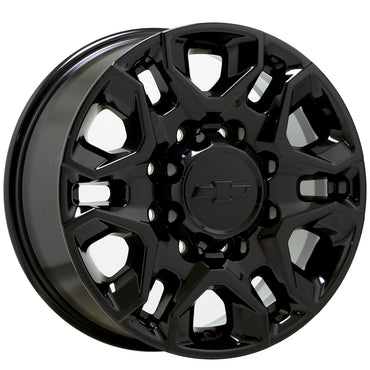 18" Chevrolet Silverado 2500 3500 Gloss Black wheels rims Factory OEM set 5959