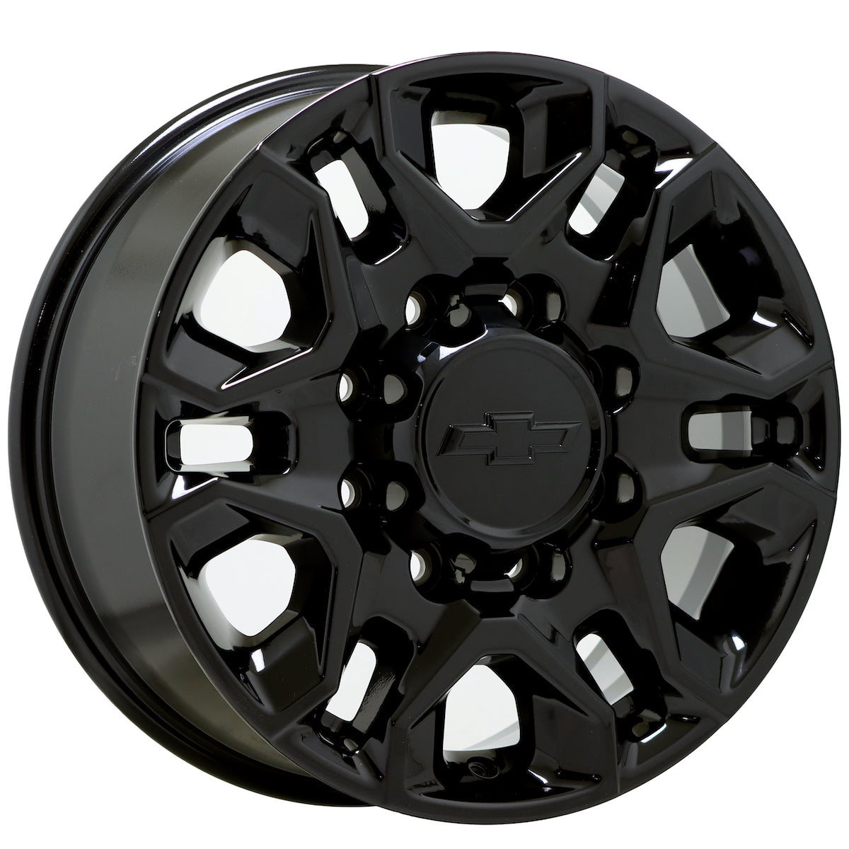 18" Chevrolet Silverado 2500 3500 Gloss Black wheels rims Factory OEM set 5959