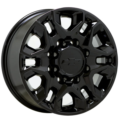 18" Chevrolet Silverado 2500 3500 Gloss Black wheels rims Factory OEM set 5959