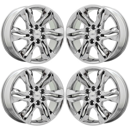 18" Chevrolet Blazer Traverse Bright Chrome wheels rims Factory OEM set 5934