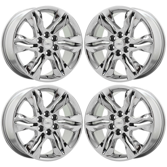 18" Chevrolet Blazer Traverse Bright Chrome wheels rims Factory OEM set 5934