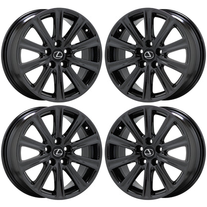 17" Lexus NX200 NX300 Black Chrome wheels rims Factory set 74326
