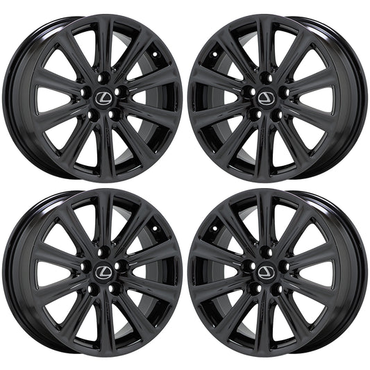 17" Lexus NX200 NX300 Black Chrome wheels rims Factory set 74326