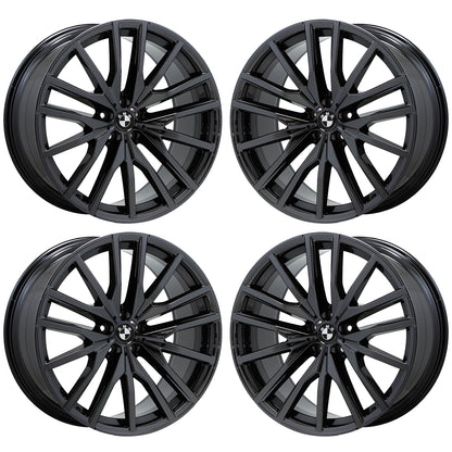 22" BMW X5 M Black Chrome wheels rims Factory OEM set 86471 86474 EXCHANGE