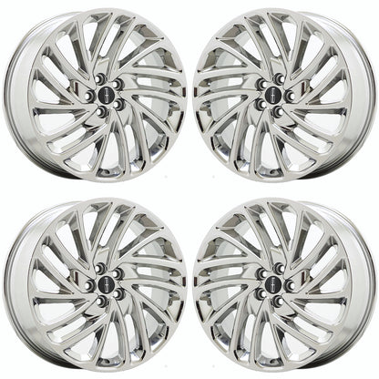 20" Lincoln Nautilus Bright Chrome wheels rims Factory OEM set 10216 EXCHANGE