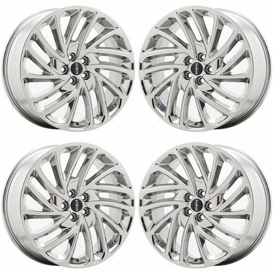 20" Lincoln Nautilus Bright Chrome wheels rims Factory OEM set 10216 EXCHANGE