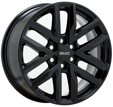 18" GMC Acadia 2017-2022 Gloss Black wheels rims Factory OEM set 5798 5797