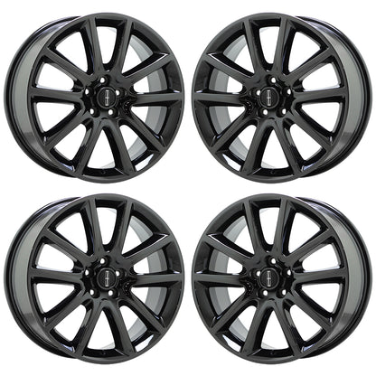 19" Lincoln MKZ Black Chrome wheels rims Factory OEM set 3953
