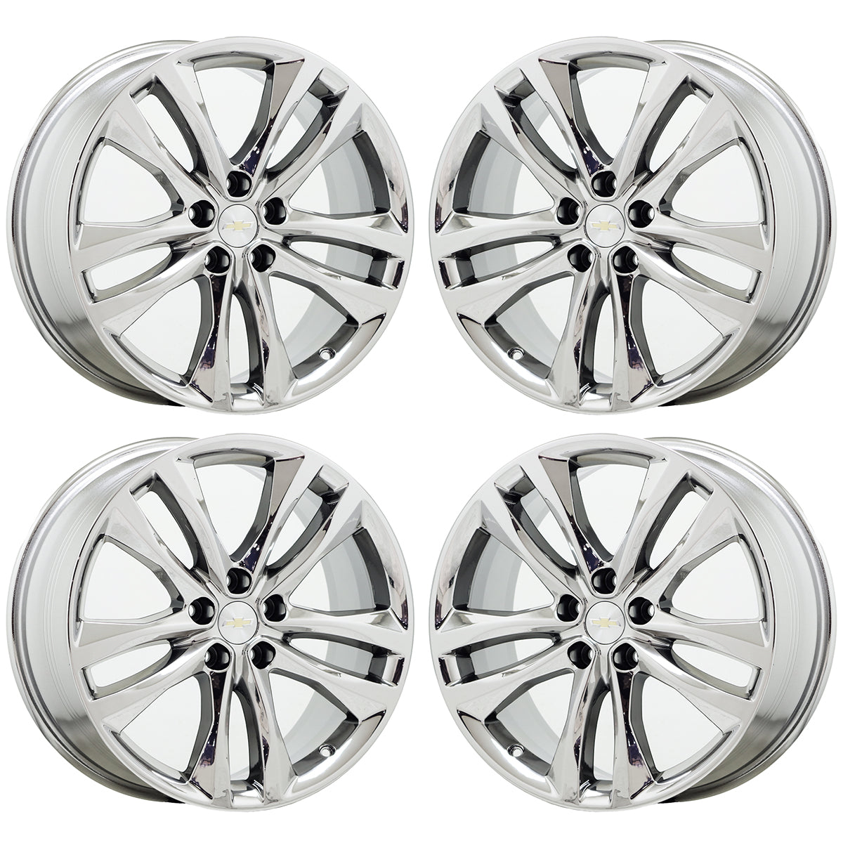 19" Chevrolet Malibu Bright Chrome wheels rims Factory OEM set 5857 5895
