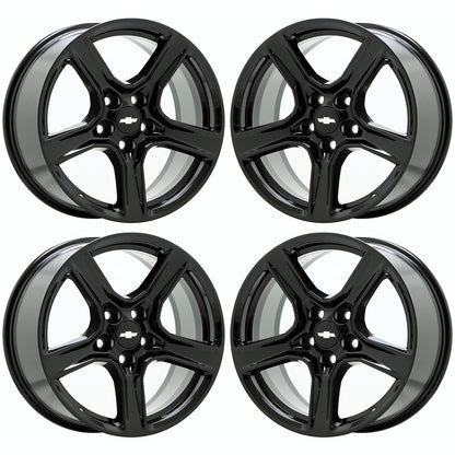 18" Chevrolet Camaro Gloss Black wheels rims Factory OEM set 5758 EXCHANGE