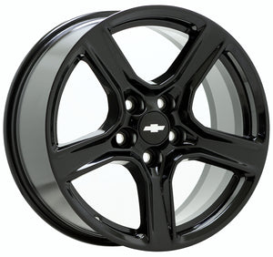 18" Chevrolet Camaro 2016-2023 Gloss Black Wheels Rims Factory OEM Set 5758