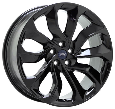 21" Lincoln Aviator Gloss Black wheels rims Factory OEM set 10239