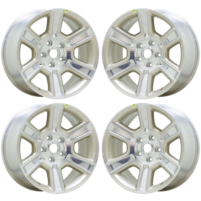 20" Dodge Ram 1500 Polished Gold wheels rims Factory OEM NEW set 2561