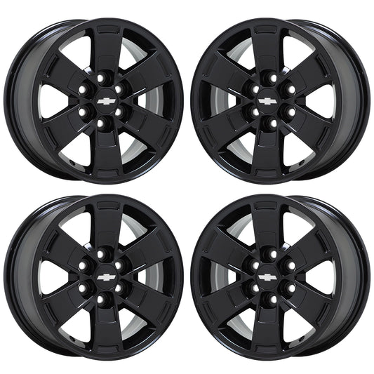 16" Chevrolet Colorado Canyon Gloss Black wheels rims Factory OEM set 5670