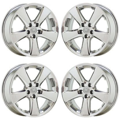 18" Lexus RX330 RX350 Bright Chrome wheels rims Factory OEM set 74171