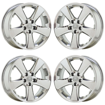 18" Lexus RX330 RX350 Bright Chrome Wheels Rims Factory OEM Set 74171 EXCHANGE