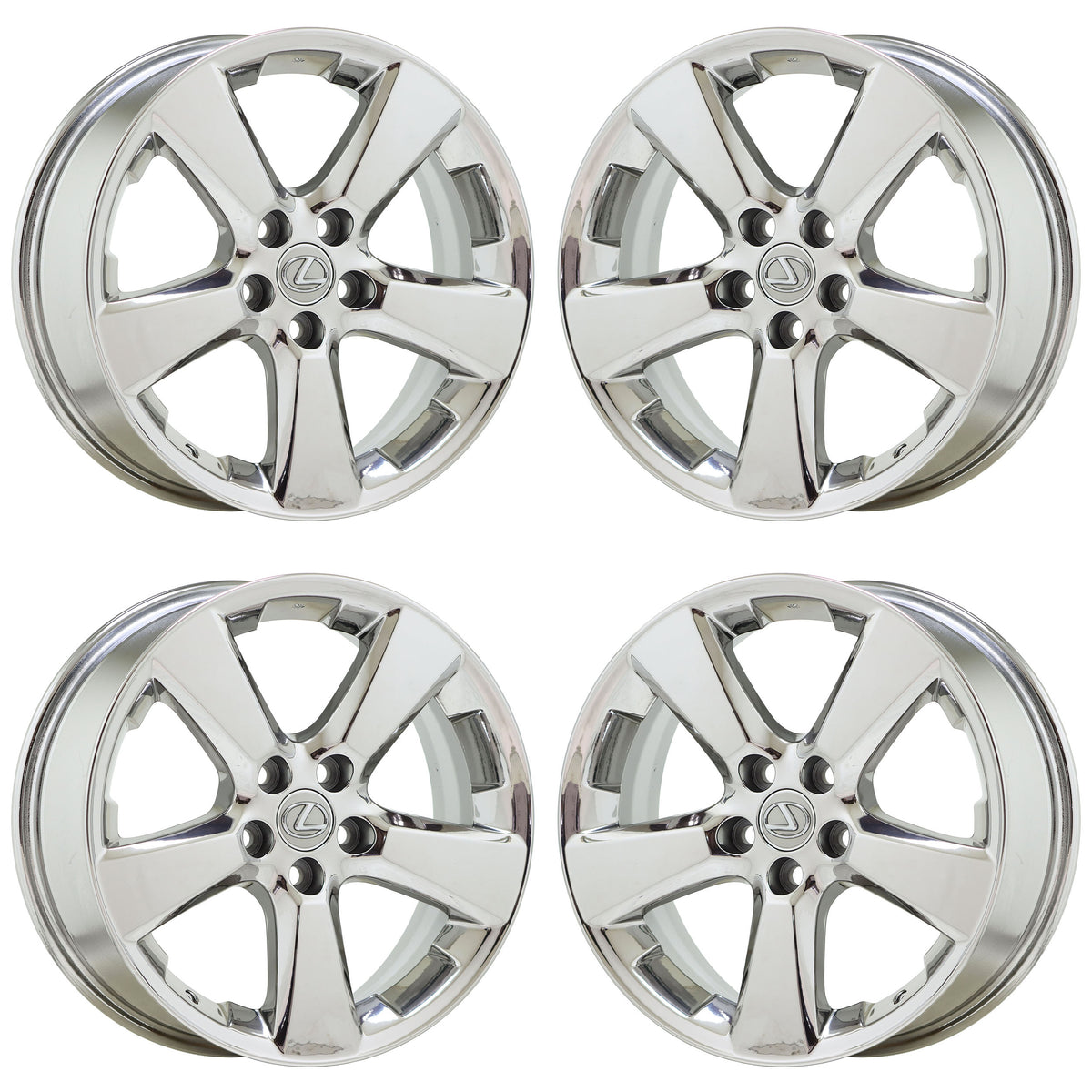 18" Lexus RX330 RX350 Bright Chrome Wheels Rims Factory OEM Set 74171 EXCHANGE