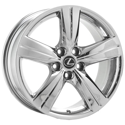 18" Lexus GS350 GS430 Bright Chrome wheel rim Factory OEM 74184 EXCHANGE
