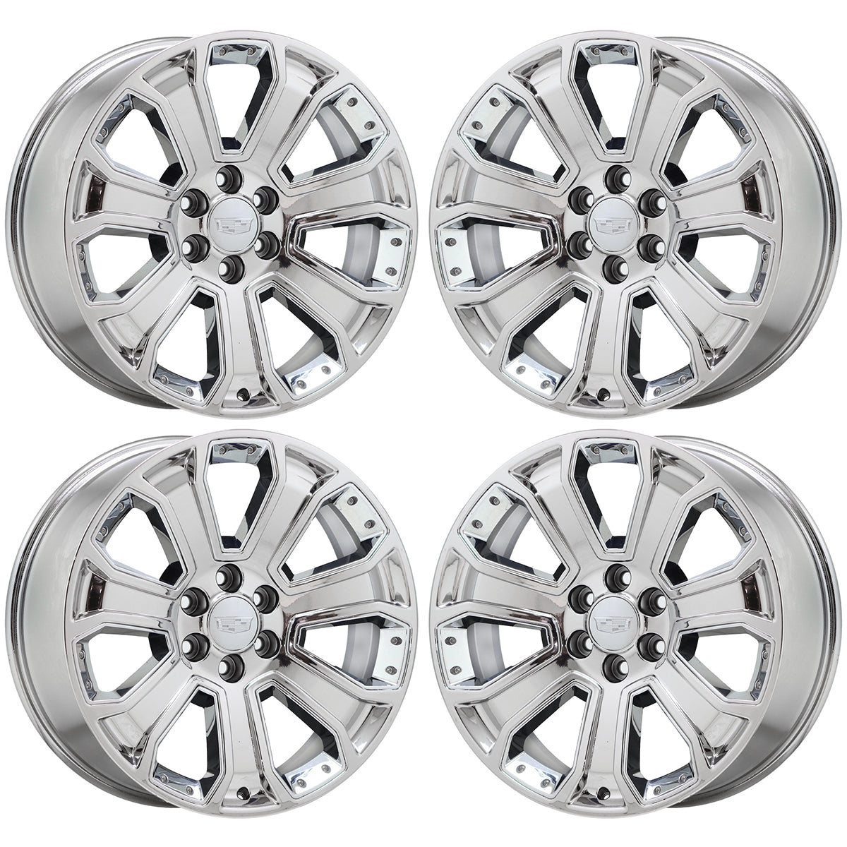 22" Escalade Silverado SIerra Bright Chrome wheels rims OEM CK162 5661 EXCHANGE