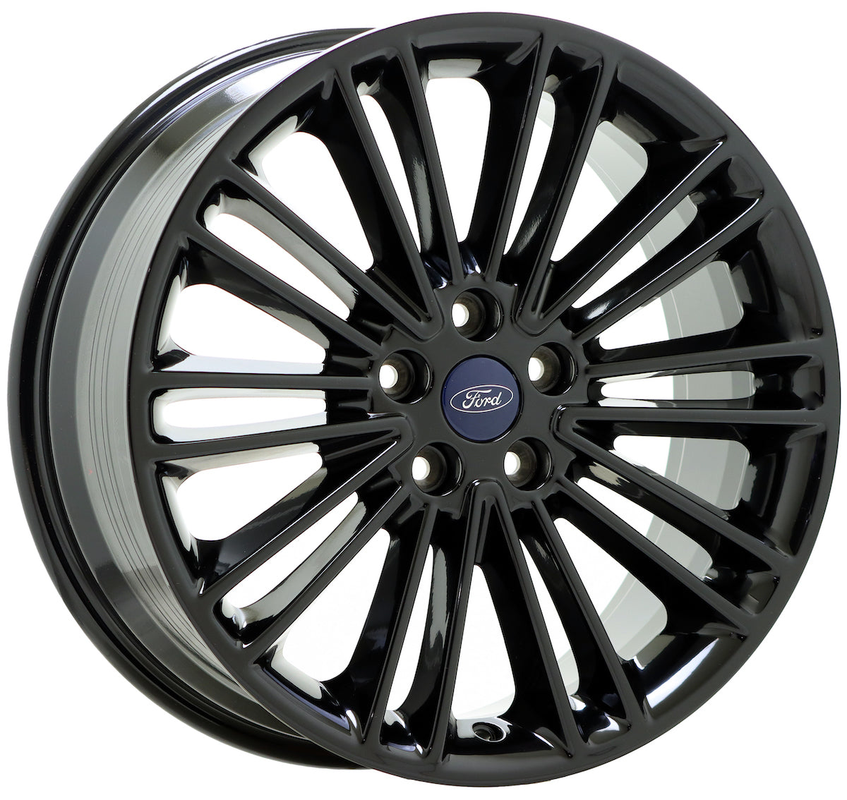18" Ford Fusion Lincoln MKZ Gloss Black wheels rims Factory OEM set 3960
