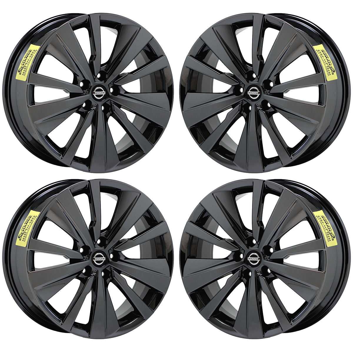 19" Nissan Altima Maxima Black Chrome wheels rims Factory OEM 62785 EXCHANGE