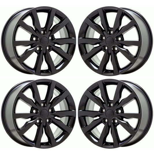 18" Dodge Durango Gloss Black wheels rims Factory OEM 2014-2020 2492
