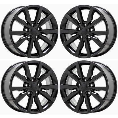 18" Jeep Grand Cherokee Gloss Black wheels rims Factory OEM 2492 EXCHANGE
