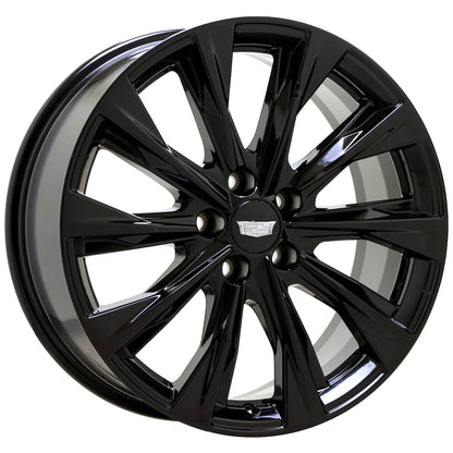 19" Cadillac CT4 Gloss Black wheels rims Factory OEM set 4863 4864