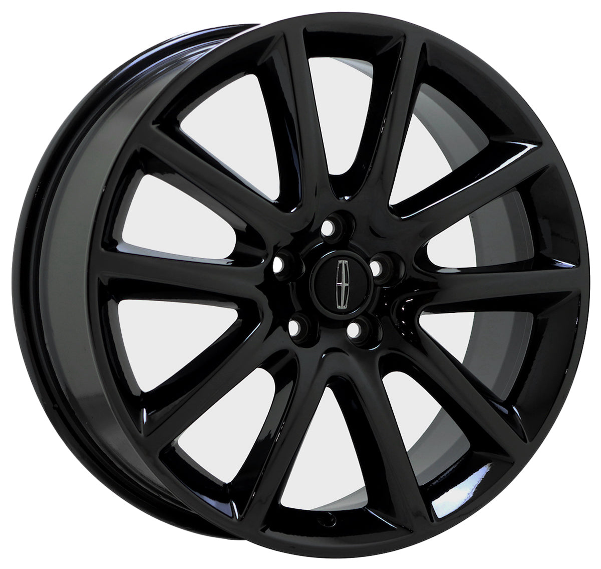 19" Lincoln MKZ Gloss Black wheels rims Factory OEM set 3953