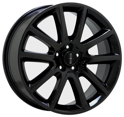 19" Lincoln MKZ Gloss Black wheels rims Factory OEM set 3953 EXCHANGE