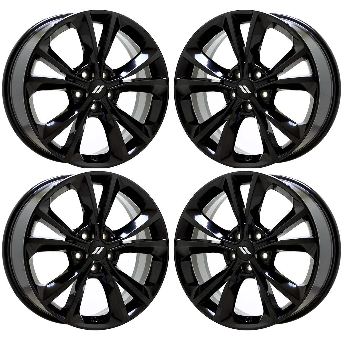 19" Dodge Charger Challenger Gloss Black wheels rims Factory OEM set 2709