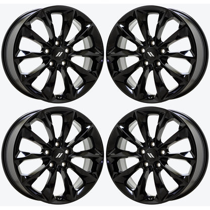 20" Dodge Durango Gloss Black wheels rims Factory OEM set 2729 EXCHANGE