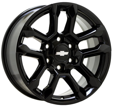18" Chevrolet Silverado 1500 Gloss Black wheels rims Factory OEM 14091