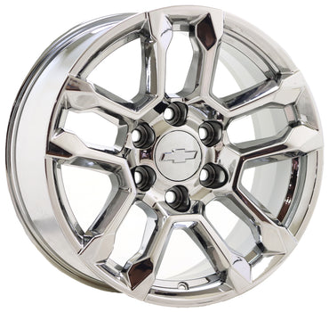 18" Chevrolet Silverado 1500 Bright Chrome wheels rims Factory OEM 14091