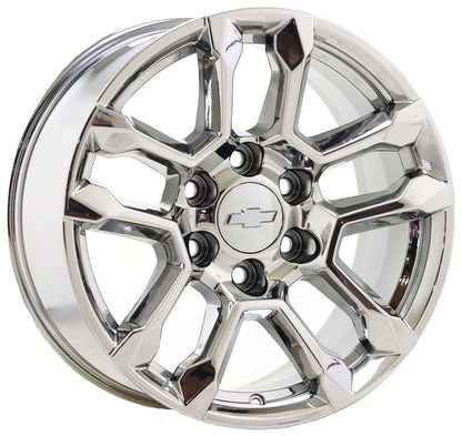 18" Chevrolet Silverado 1500 Bright Chrome wheels rims Factory OEM 14091