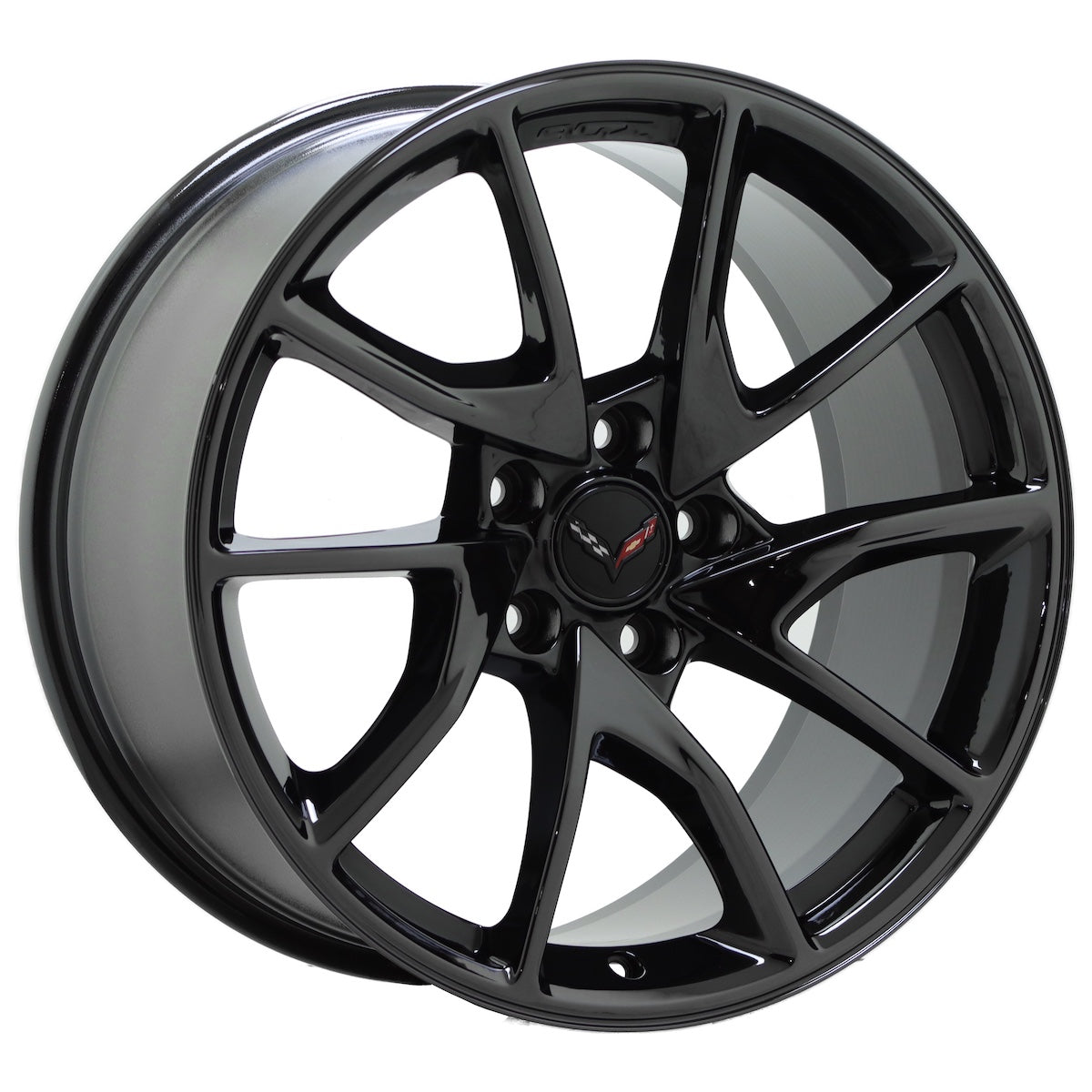 19" 20" Corvette C7 Z06 Black Chrome Wheels Rims Factory OEM Set 96013 96014