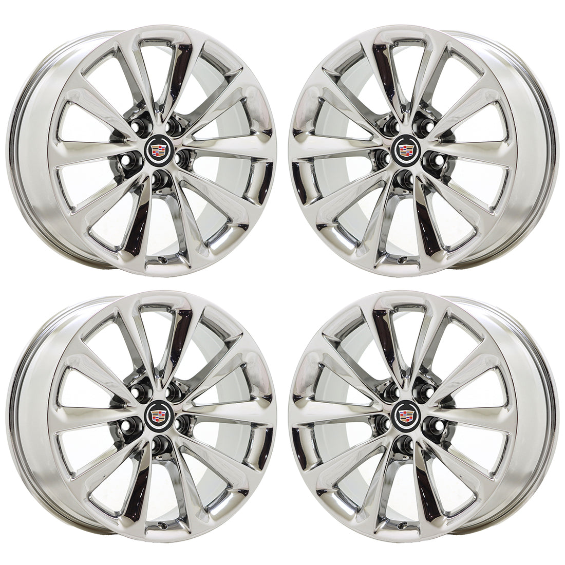 Cadillac Premium Factory OEM Wheels Rims Stock Replacement Chrome Black ...