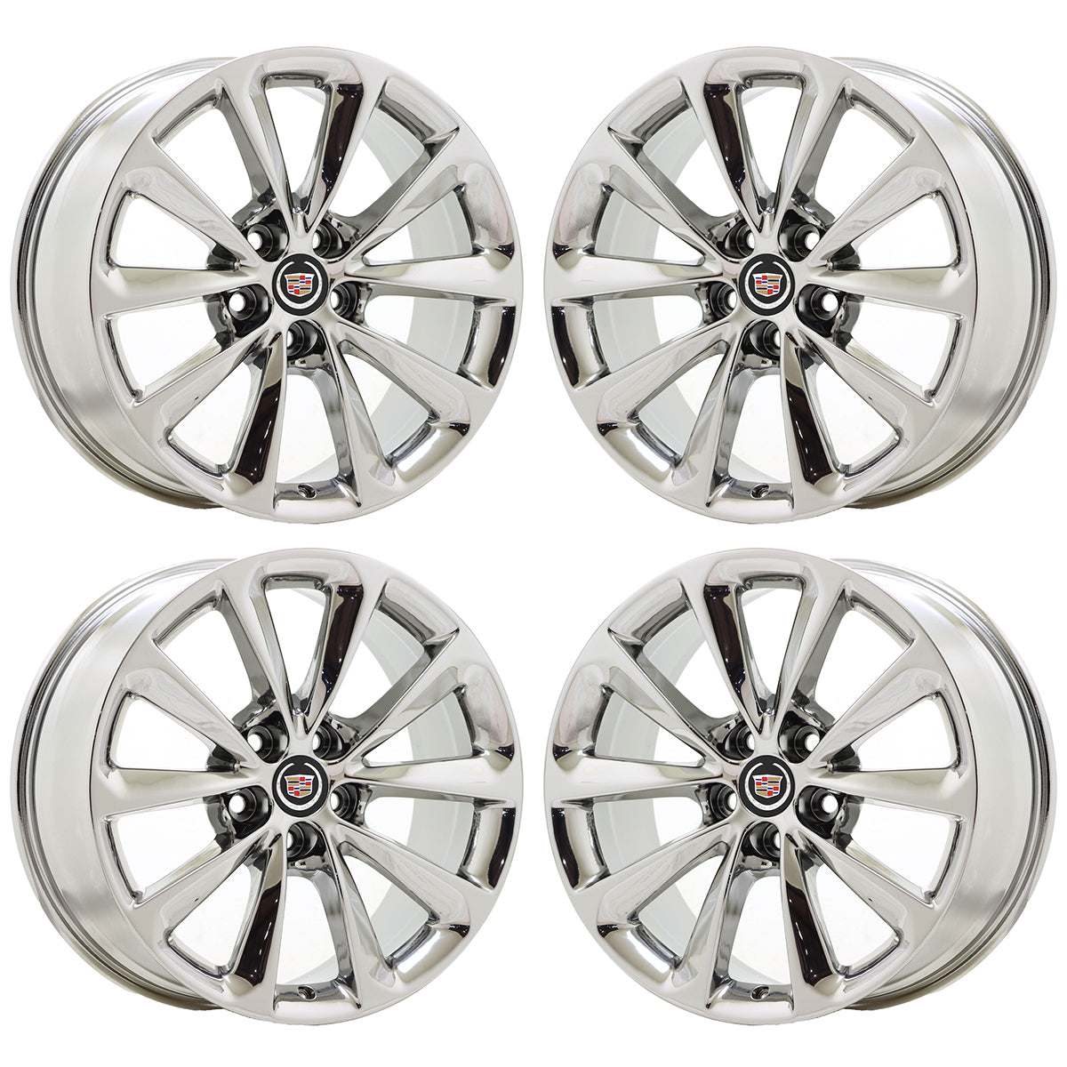 19" Cadillac XTS CT6 Bright Chrome wheels rims Factory OEM set 4696 4773