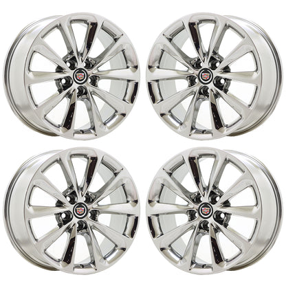 19" Cadillac XTS CT6 Bright Chrome wheels rims Factory OEM set 4696 4773