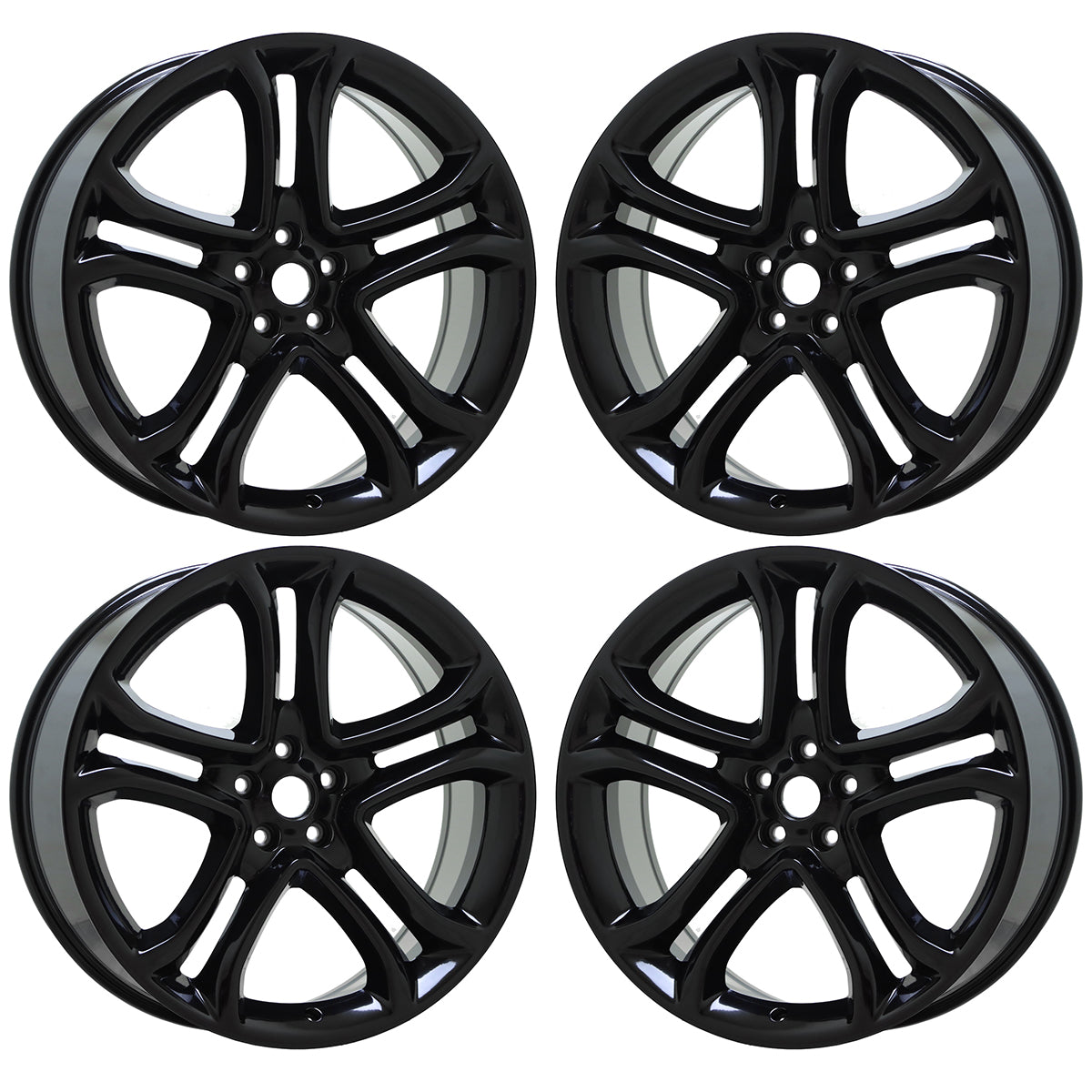 22" Ford Edge Lincoln MKX Gloss Black wheels rims Factory OEM set 3850