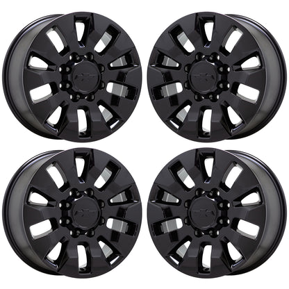 20" Chevrolet Silverado 2500 3500 Gloss Black wheels rims Factory OEM set 5947