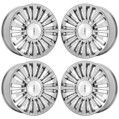 22" Lincoln Navigator Bright Chrome wheels rims Factory OEM set 10026 EXCHANGE