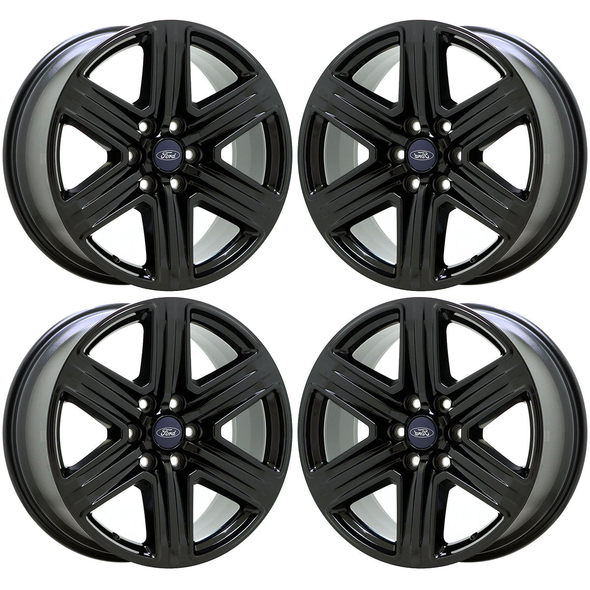 20" Ford Expedition Gloss Black wheels rims Factory OEM set 10143 EXCHANGE