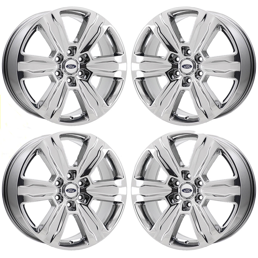 20" Ford F150 Platinum Truck Bright Chrome wheels rims Factory OEM set 4 10004